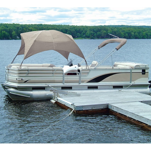 Taylormade Hot Shot Polyester Fabric Pontoon Gazebo 8 Ft L X 102 In W X 50 In H For 96 In And 102 In Beams Walmart Com Walmart Com