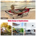 thumbnail image 6 of Topbuy Portable Folding Hammock Free Standing Hammock W/ Stand-Folds&Carrying Bag&Anti-Slip Buckle&Storage Pocket Red, 6 of 9