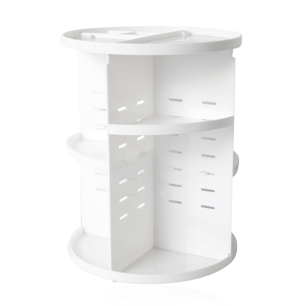 Shop LC White Cosmetic Makeup Organizer Storage Display Rotates 360