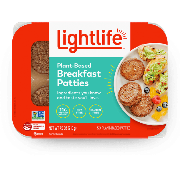 Lightlife PlantBased Vegan Breakfast Sausage Patties