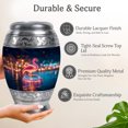 thumbnail image 3 of MUKTIVE Flamingo Urns for Human Ashes Men - Urns for Ashes Adult Mother - Purple Adults Urn for Burial Women - 10 Inch Large Urn for Male & Female, 3 of 7