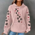 thumbnail image 2 of Hoodie for Women Winter Tops Christmas Sweaters 2024 Clearance Long Sleeve Tunic Womens Crewneck Sweatshirt Fashionable Women's Printed Pullover Round Neck Top, 2 of 4