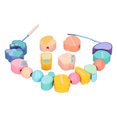 thumbnail image 1 of LAFGUR Children Threading Beads Toy,Threading Beads Toy,Wooden String Threading Beads Children Toddlers Preschool Educational Early Learning Toy, 1 of 8