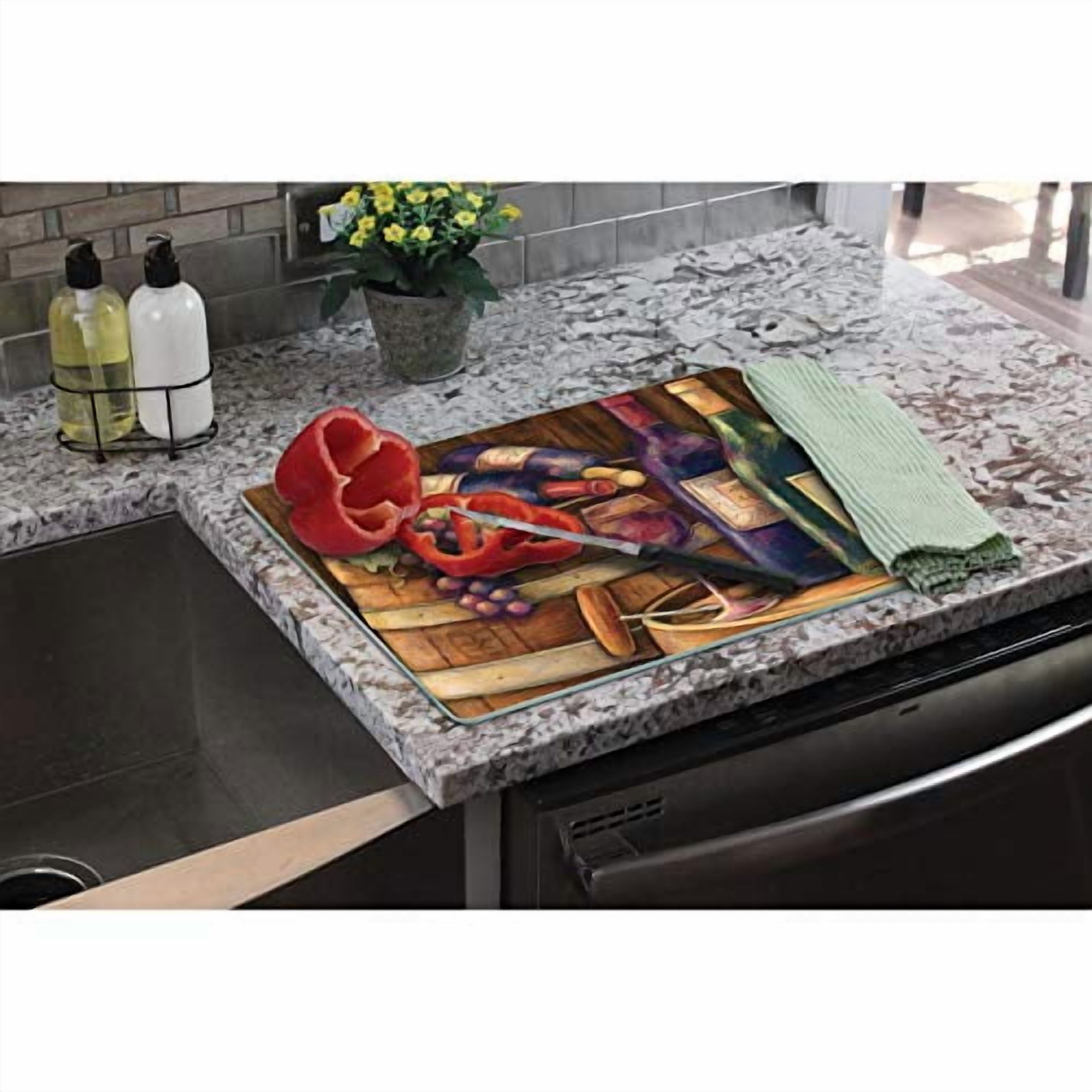 Wine Cellar Large Glass Cutting Board