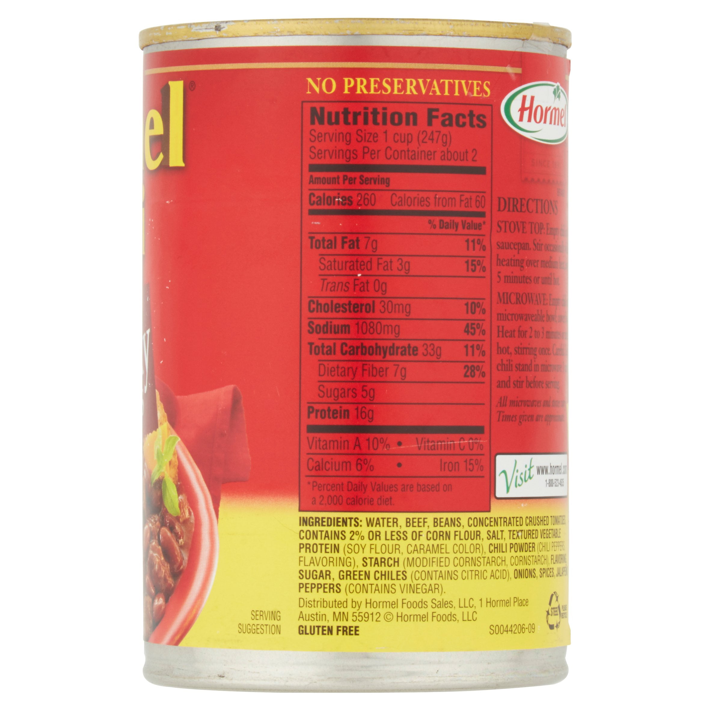 HORMEL Chunky W Beans Chili 15 OZ CAN HORMEL Chunky W Beans Chili 15 OZ CAN