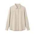 thumbnail image 7 of Otntypg Button Down Shirts for Women Slim Fit Long Sleeve Stretch Dress Shirts Lightweight Casual Work Shirt Wrinkle Free Office Blouses, 7 of 7