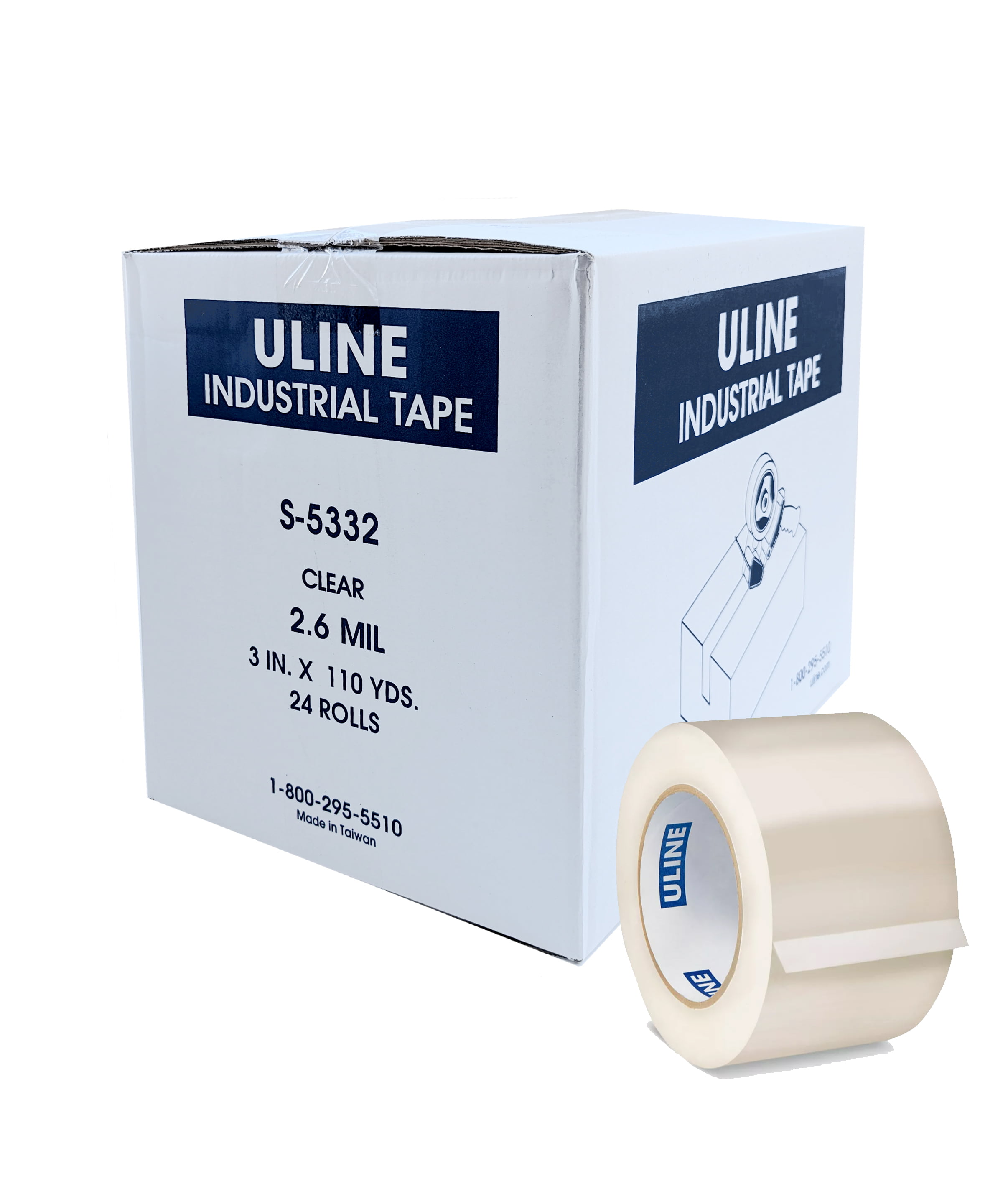 Uline Economy Tape - 2 Mil, 3 x 110 yds, Clear S-3268 - Uline