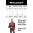 thumbnail image 3 of Giolshon Women Plaid Button Down Shirt Long Sleeve Blouses Jacket Casual Shacket Tops Spring Coat, 3 of 6