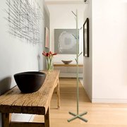 Metal Coat Rack Free Standing 7 Hooks Hall Tree in Corner, Hat Hanger & Coat Racks Stand Entryway Organizer, Bedroom Coat Tree Hanger, Hall Tree for Clothes Jacket Hat Bag Entryway (Gold)