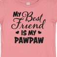 thumbnail image 4 of Inktastic My Best Friend is My Pawpaw with Hearts Boys or Girls Baby T-Shirt, 4 of 5