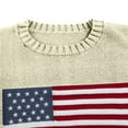 thumbnail image 4 of Bovemsi Sweaters for Women Cozy American Flag Sweater Striped Star USA Sweatshirt Patriotic Knitted Loose Pullover Top Fall Sweaters, 4 of 9
