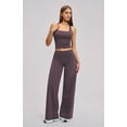 thumbnail image 4 of PISONIC Womens Workout Sets 2 Piece Racerback Crop Top Straight Leg Yoga Pants Yoga Pilates Outfits, 4 of 7