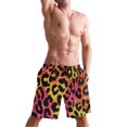 thumbnail image 5 of Dailycode Men's Quick Dry Swim Trunks Beach Shorts Casual Summer Board Shorts with Pockets, Colorful Leopard Print, 5 of 8