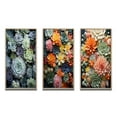 thumbnail image 2 of Designart "Green Succulents Flowers peaceful Succulents I" Floral & Botanical Framed Wall Art Set Of 3 - Green Succulent Frame Gallery Wall Set For Home Decor, 2 of 7