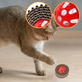 thumbnail image 4 of 3-Pack Corrugated Cat Ball Toys with Bells, Interactive Dental Chew for Indoor Cats, Random Colors, Boredom Relief(Red), 4 of 5