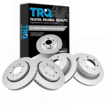 TRQ Front and Rear Brake Rotors Set Premium G-Coated Fits Select 2012-2020 Ford F-150