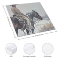 thumbnail image 3 of Nawy Horse Snow Cloth Napkins Polyester Home Decor Reusable Machine Washable Fabric for Events 6 PCS, 3 of 7