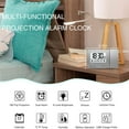 thumbnail image 7 of Clock,Dual Alarms 12/24h Usb R 180rotable Alarm Clock Display With Usb With Dual Alarms Dimmable Led Display Bedroom With Alarms 12/24h Snooze Led Display With Buzhi Hxber Mewmewcat Qisuo, 7 of 7