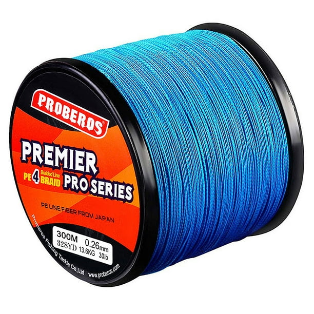 Daeful Fishing Line Line-Superior Fish Wire Strong 328YD Low Memory Braided  Nylon Blue 3.0/35LB 