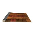 thumbnail image 2 of Ahgly Company Indoor Rectangle Checkered Orange Modern Area Rugs, 7' x 9', 2 of 4