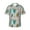 Mid Century Modern, variant on Sheet Music Men'S 3d Print Casual Button Down Shirts, Novelty Hawaiian Short Sleeves Xl