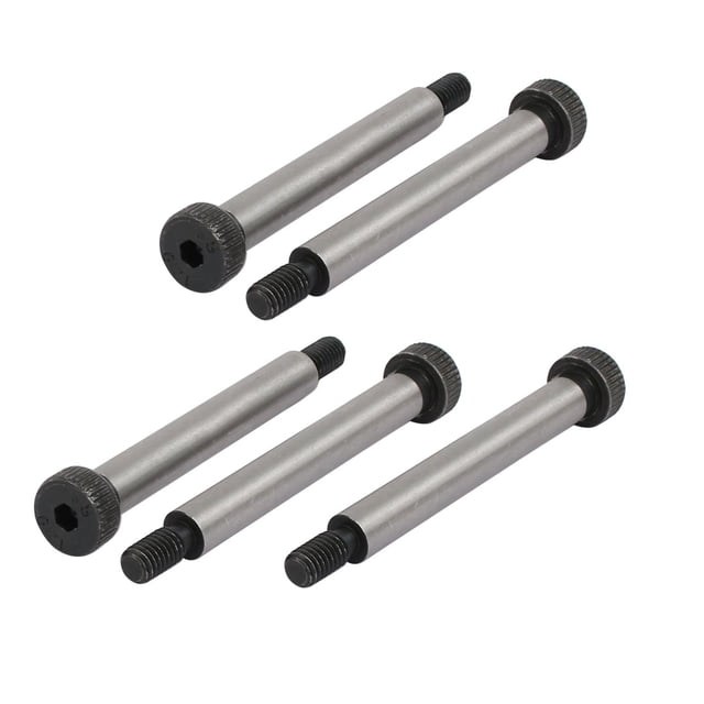 Unique Bargains 5pcs 40Cr Shoulder Bolt 8mm Shoulder Dia 60mm Shoulder Length M6x12mm Thread