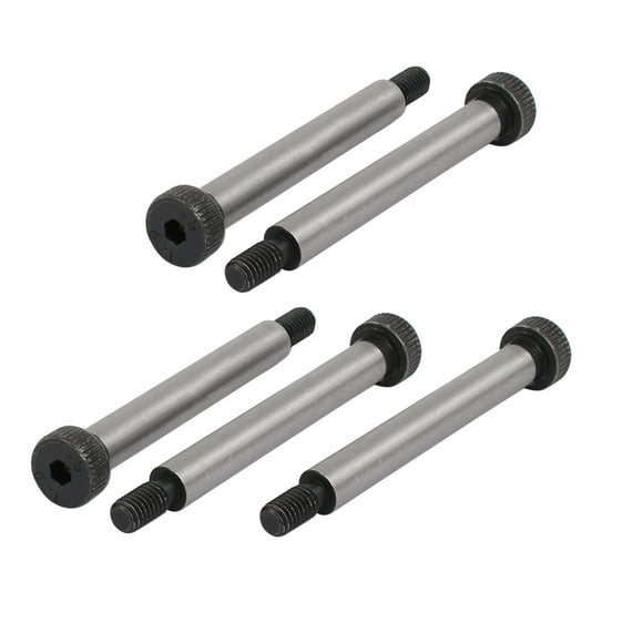 Unique Bargains 5pcs 40Cr Shoulder Bolt 8mm Shoulder Dia 60mm Shoulder Length M6x12mm Thread