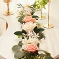 thumbnail image 3 of 6.5FT Handcrafted Artificial Rose Flower DIY Garland Greenery Garland for Wedding Centerpieces Ceremony Arch Arbor Reception Table Decorations Wedding Decor, 3 of 10