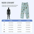 thumbnail image 4 of JUNZAN Men's Pajama Pants Dog Pets Sleepwear Pants PJ Bottoms Drawstring and Pockets, 4 of 6