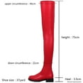 thumbnail image 4 of Tejiojio Clearance Women's Over The Knee Thigh High Chunky Heel Boots Long Stretch Sexy Fall Winter Boots, 4 of 5