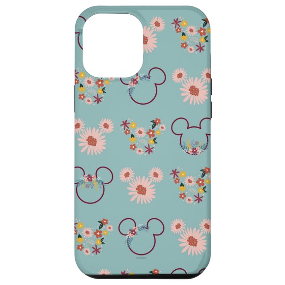 Funda de teléfono Disney Mickey Mouse con flores y margaritas para iPhone 12 Pro Max