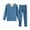 Blue, variant on lmcalzta Mens Thermal Underwear 2 Piece Sets Long Johns Fleece Lined Base Layer Lightweight Soft(L-4XL)