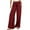 Wine, variant on Patlollav Womens Casual Wide Leg Pants Flowy Adjustable Tie Knot Elastic Waist Trousers with Pockets