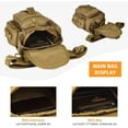 thumbnail image 4 of RV Bolsa De Pierna Bolsa De Muslo Táctica Militar Molle Bolsa Multifunción para Senderismo Camping Escalada Viajes Motocicleta Ciclismo Pesca Caza, Marrón, 4 of 4
