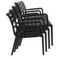 thumbnail image 6 of Compamia Paris Outdoor Bench Black, 6 of 8
