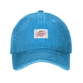 thumbnail image 1 of ZICANCN Adjustable Baseball Cap Women, Original Character Pattern Hats for Men Adult Washed Cotton Denim Baseball Caps Fashion, Blue, 1 of 6