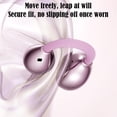 thumbnail image 6 of 2026 Open Ear Clip On Earbuds with Heart Design, ireless Earbuds Bluetooth 6.0 Headphones, WWaterproof Earphone for Running, Comfortable for Small Ears and Glasses Wearers - Beige/Type A, 6 of 10