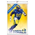 thumbnail image 3 of NFL Los Angeles Rams - Aaron Donald 21 Wall Poster with Wooden Magnetic Frame, 22.375" x 34", 3 of 6