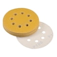 thumbnail image 1 of Uxcell 100 Grits 8-Holes Sanding Discs Hook and Loop Wet Dry Sandpaper Sander Aluminum Yellow 15pcs, 1 of 5