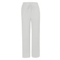 thumbnail image 4 of iHPH7 Baggy Pants Pull On Pants for Women Drawstring Pants Women Wide Leg Pants Woman Lounge Wear for Women Fall Outfits for Women Fall Clothes Light Gray M, 4 of 8