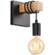 thumbnail image 1 of Juego de 2 apliques de pared industriales para pasillo, lámpara de pared rústica negra, iluminación vintage para mesita de noche de interior, ideal para escaleras y baño., 1 of 5
