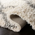 thumbnail image 4 of SAFAVIEH Daley Geometric Plush Shag Area Rug, Ivory/Grey, 2'3" x 4', 4 of 6