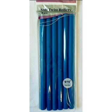 Annie 01207 Soft Twist Rollers, Blue, 6 Count