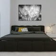 thumbnail image 3 of Startonight Canvas Wall Art Black and White Abstract Beautiful Macro Flowers, Dual View Surprise Artwork Modern Framed Ready to Hang Wall Art 100% Original Art Painting 31.5 x 47.2 inch, 3 of 9