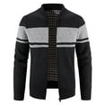 thumbnail image 2 of Brilliant Jackets for Men Big and Tall 5Xl Clearance Lightweight and Winter Stand Collar Sweater Casual Fleece Jacket Black XL, 2 of 5
