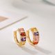 thumbnail image 2 of Pendientes de joyería – Pendientes de latón con circonita cúbica y cristales de moda para mujeres y niñas, 2 of 5