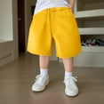 thumbnail image 5 of adviicd Toddler Soccer Shorts Boys Boys Athletic Shorts Boys Shorts Basketball Kids Soccer Running Gym Shorts Active Sports Shorts (Yellow,4-5 Years), 5 of 6