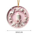 thumbnail image 3 of Christmas Acrylic Pendant Concave Textured Round Pendant Decoration, 3 of 6