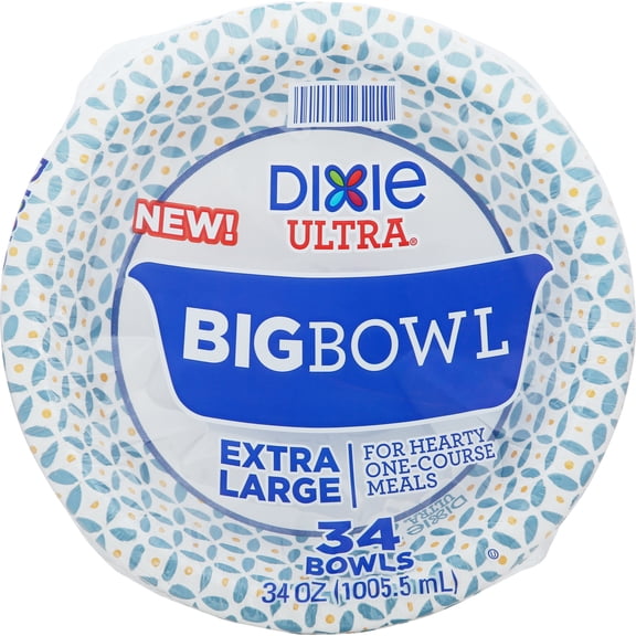 Dixie Ultra Big Bowl 34 Ounce / 34 Count Extra Large