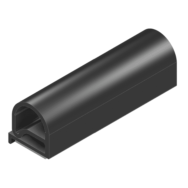 JAEGER - UNITEK Joint Coulissant 04003142 Flip N Seal; Ampoule Simple 0.91 Pouce; Noir; Polymère; avec Pied de Localisateur